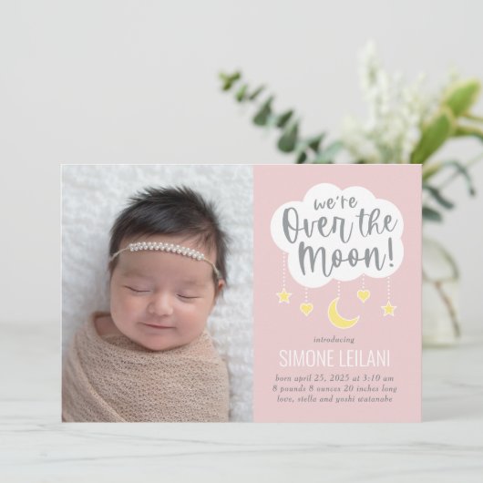 Over de aankondiging van de geboorte van de Moon B (Staand voorkant)