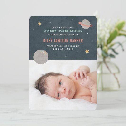 Over de aankondiging van de maan - Zalm (Staand voorkant)