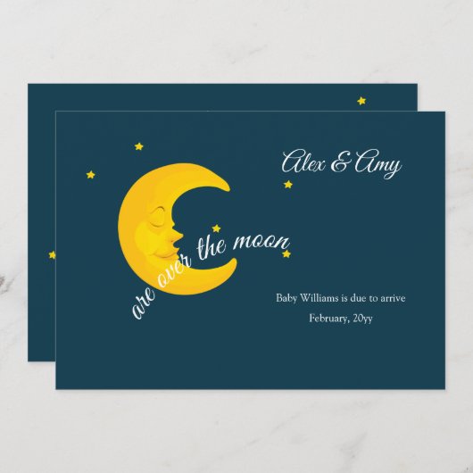 Over de aankondiging van de zwangerschap bij Moon (Voorkant / Achterkant)