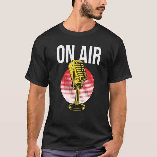 Over de aankondiging van het radioprogramma Airpho T-shirt (Voorkant)