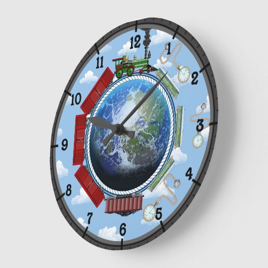Over de aarde Multi-Train Grote Klok (Hoek)