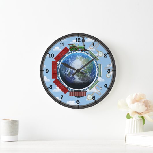 Over de aarde Multi-Train Grote Klok (Huis)