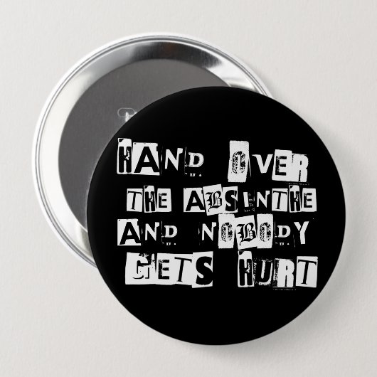 Over de Absinthe Button (Voorkant /achterkant)