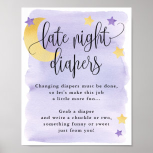 Over de activiteit van de nachtdoekjes van de maan poster