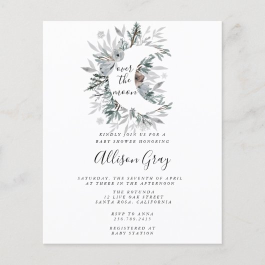 Over de Baby Shower | Flyer-budget Flyer (Voorkant)