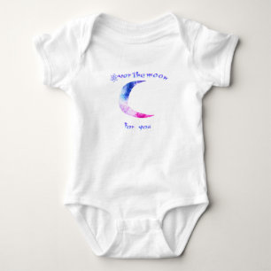 Over de baby van de maan kostuum baby-kostuum romper