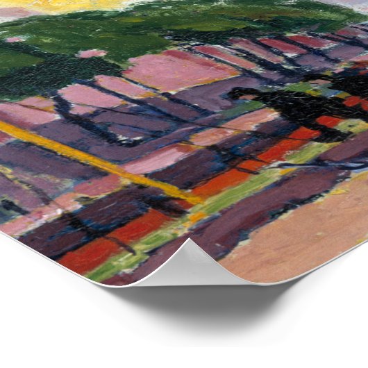 Over de Banken van de Seine | Henry Lyman Saen Poster (Hoek)