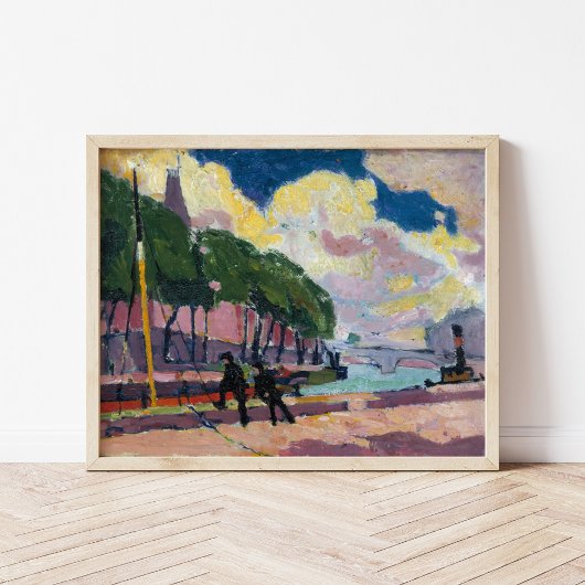 Over de Banken van de Seine | Henry Lyman Saen Poster