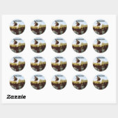 over de BBQ, Skateboard Ronde Sticker (Vel)