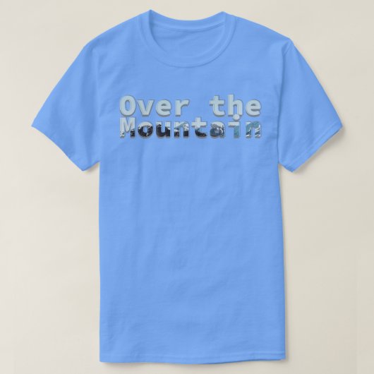 Over de berg t-shirt (Design voorkant)