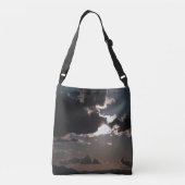 Over de bergen.... crossbody tas (Achterkant)