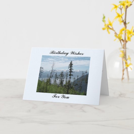 Over de Bergen Kaart (Gele Bloem)