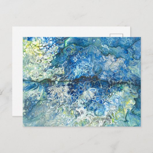 Over de bergen over het Zee Briefkaart (Voorkant / Achterkant)