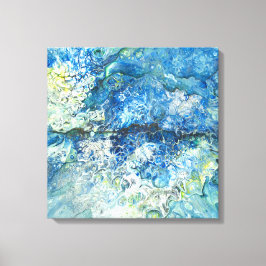 Over de bergen Over het Zee Canvas Wrap Afdruk