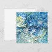 Over de bergen, over het Zee Flat Holiday Kaart (Voorkant / Achterkant)