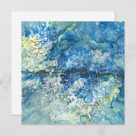 Over de bergen, over het Zee Flat Holiday Kaart (Voorkant / Achterkant)