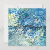 Over de bergen, over het Zee Flat Holiday Kaart (Voorkant)