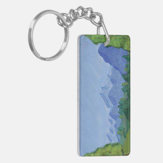 Over de bergen sleutelhanger (Voorkant Links)