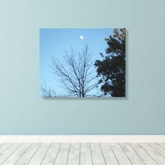 Over de bomen canvas afdruk (Insitu (Houten vloer))