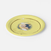 Over de Borden van het Moon-Baby shower Papieren Bordje (Gekanteld)