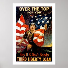 Over de bovenkant voor u poster