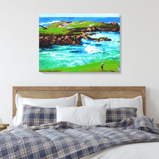 Over de Breakers op 16e op Canvas (Insitu (Slaapkamer))