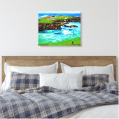 Over de Breakers op 16e op Canvas Afdruk (Insitu (Slaapkamer))
