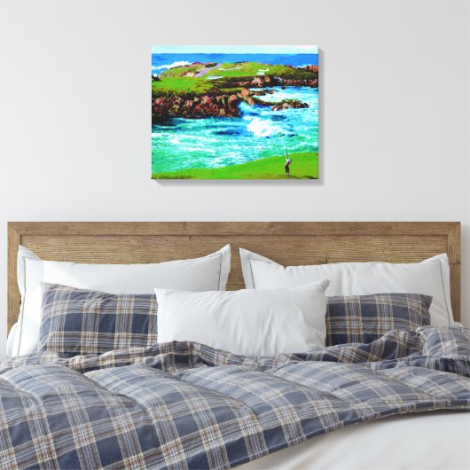 Over de Breakers op 16e op Canvas Afdruk (Insitu (Slaapkamer))