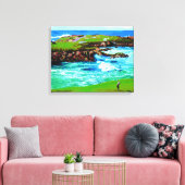 Over de Breakers op 16e op Canvas Afdruk (Insitu (Woonkamer))