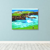 Over de Breakers op 16e op Canvas Afdruk (Insitu (Houten vloer))