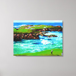 Over de Breakers op 16e op Canvas Afdruk