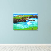 Over de Breakers op 16e op Canvas Afdruk (Insitu (Houten vloer))