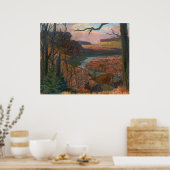 Over de brede vallei - Kulhanek Poster (Keuken)