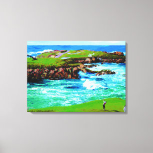 Over de brekers op 16e Canvas Afdruk