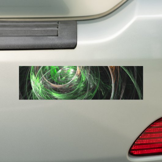 Over de Bumpersticker van de World Green Abstract  (Op auto)