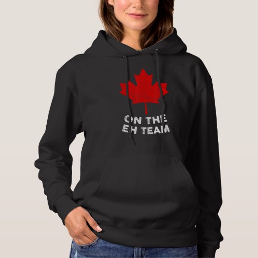 over de Canadese vlag van de Amerikaanse Maple Lea Hoodie (Voorkant)