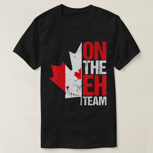 over de Canadese vlag van de Amerikaanse Maple Lea T-shirt (Design voorkant)