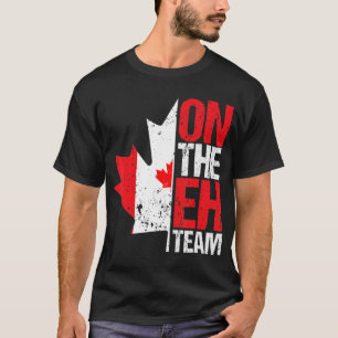 over de Canadese vlag van de Amerikaanse Maple Lea T-shirt
