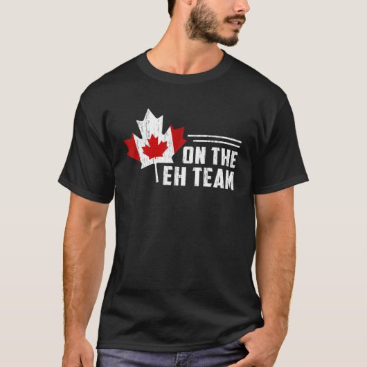 over de Canadese vlag van de Amerikaanse Maple Lea T-shirt (Voorkant)