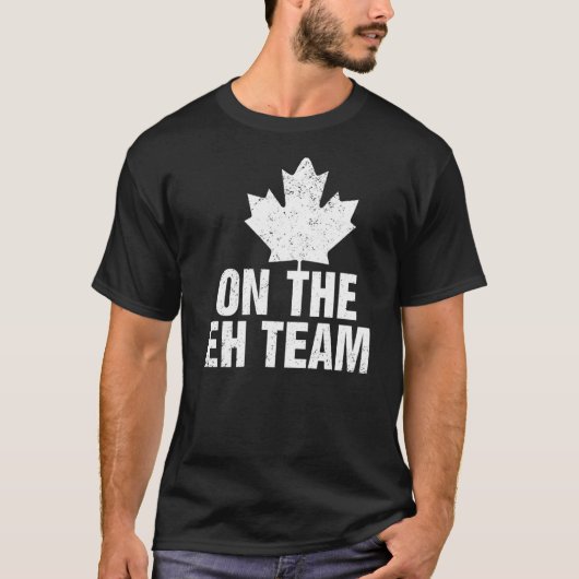 over de Canadese vlag van de Amerikaanse Maple Lea T-shirt (Voorkant)