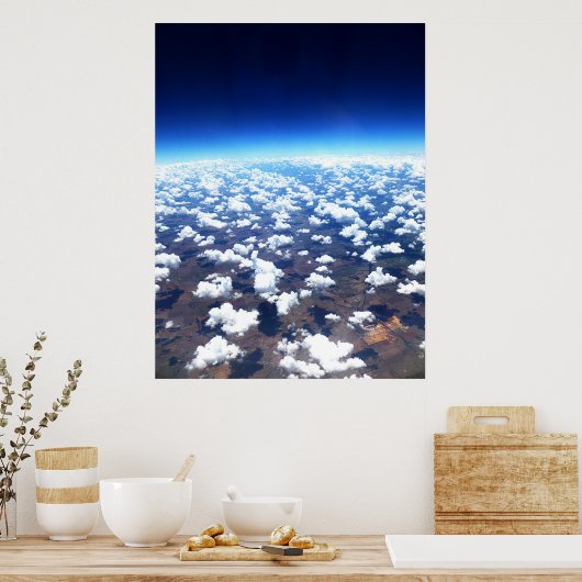 Over de cloud poster (Keuken)