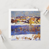 Over de Delaware (door Robert Spencer) Kaart (Voorkant / Achterkant in situ)