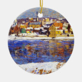 Over de Delaware (door Robert Spencer) Keramisch Ornament (Voorkant)