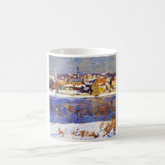 Over de Delaware (door Robert Spencer) Koffiemok (Center)