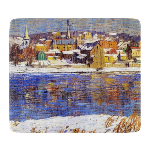 Over de Delaware (door Robert Spencer) Snijplank (Voorkant)