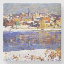 Over de Delaware (door Robert Spencer) Stenen Onderzetter