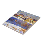 Over de Delaware (door Robert Spencer) Tegeltje (Zijkant)