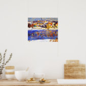 Over de Delaware, schilderij door Robert Spencer Poster (Keuken)