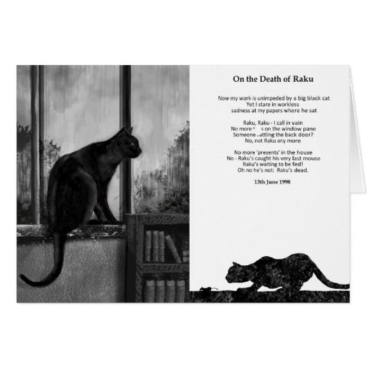 Over de dood van Raku - kaart (Voorkant Horizontaal)