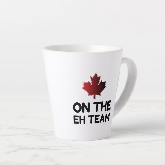 Over de financiering van het EH-team Canada Latte Mok (Rechterhoek)